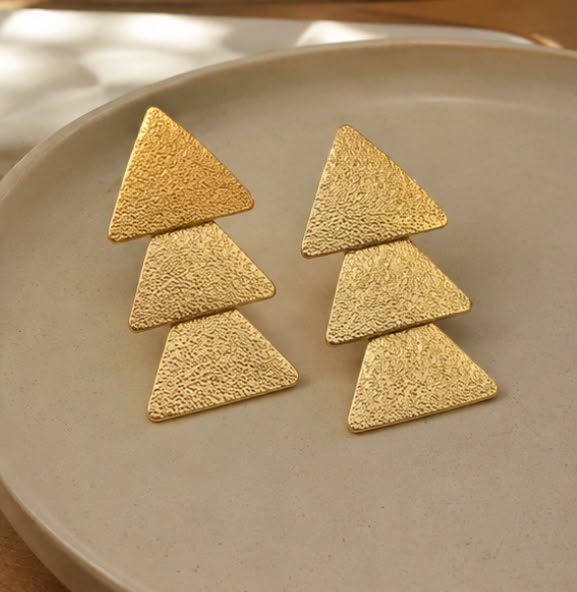 Golden Cascade Earrings