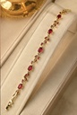 Tulip bracelet - Cherry Red