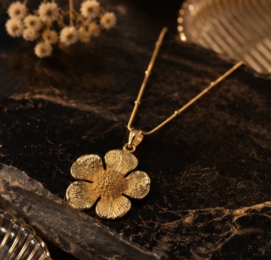 Floral Pendant Necklace