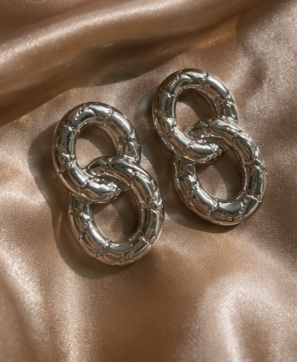 Earrings-interlocked