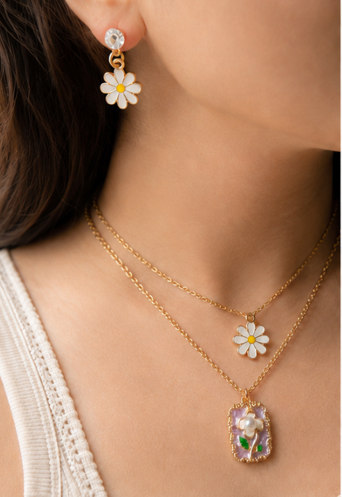 The bloom necklace set