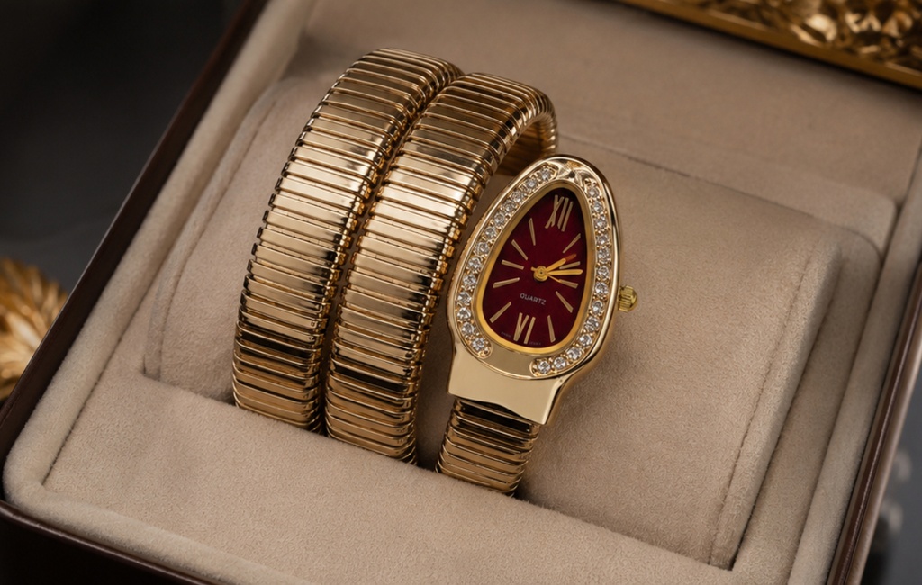 Golden Serpent Watch